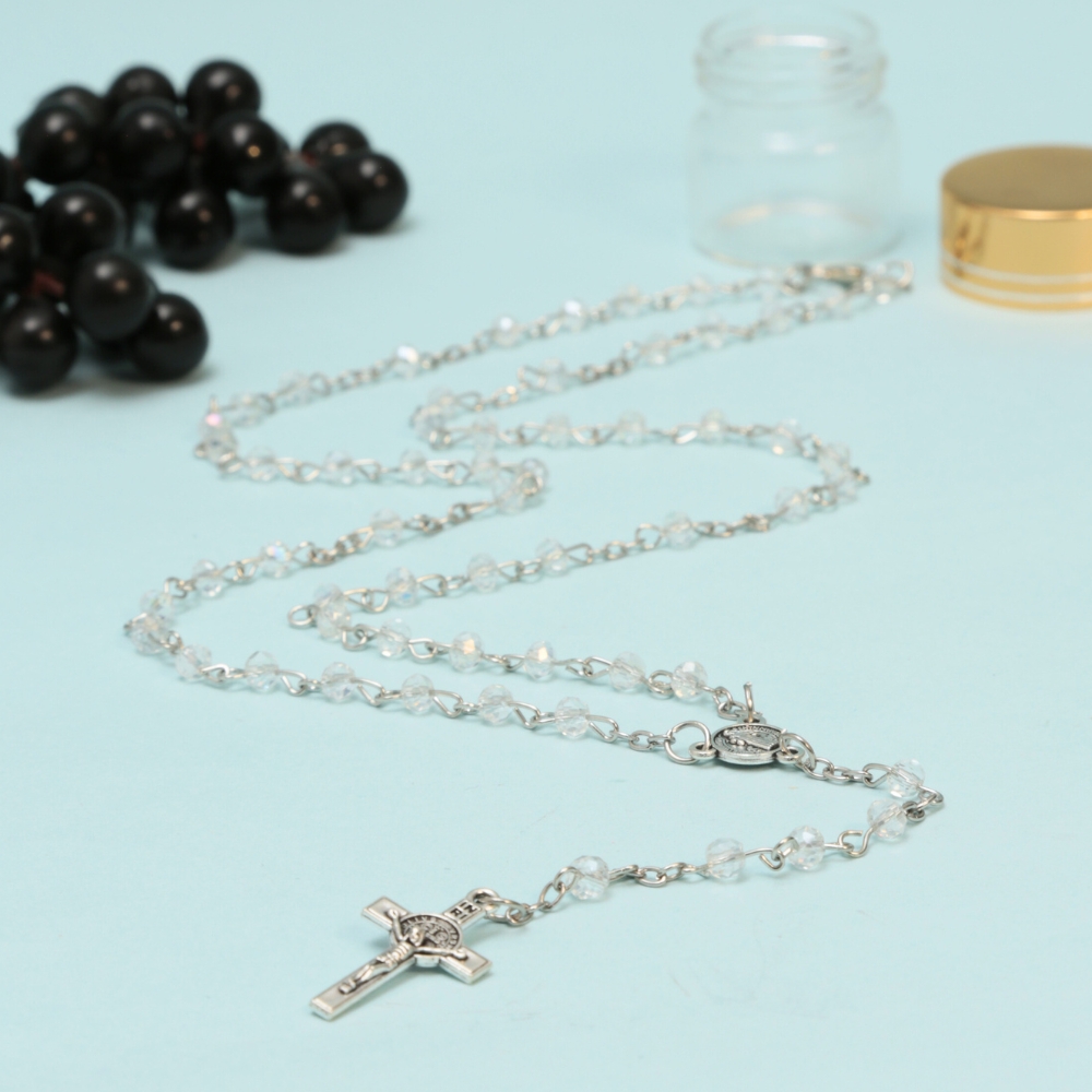 Rosario En Piedras Con Botella