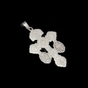 Cruz del Perdón en Acero Plateada 6cm