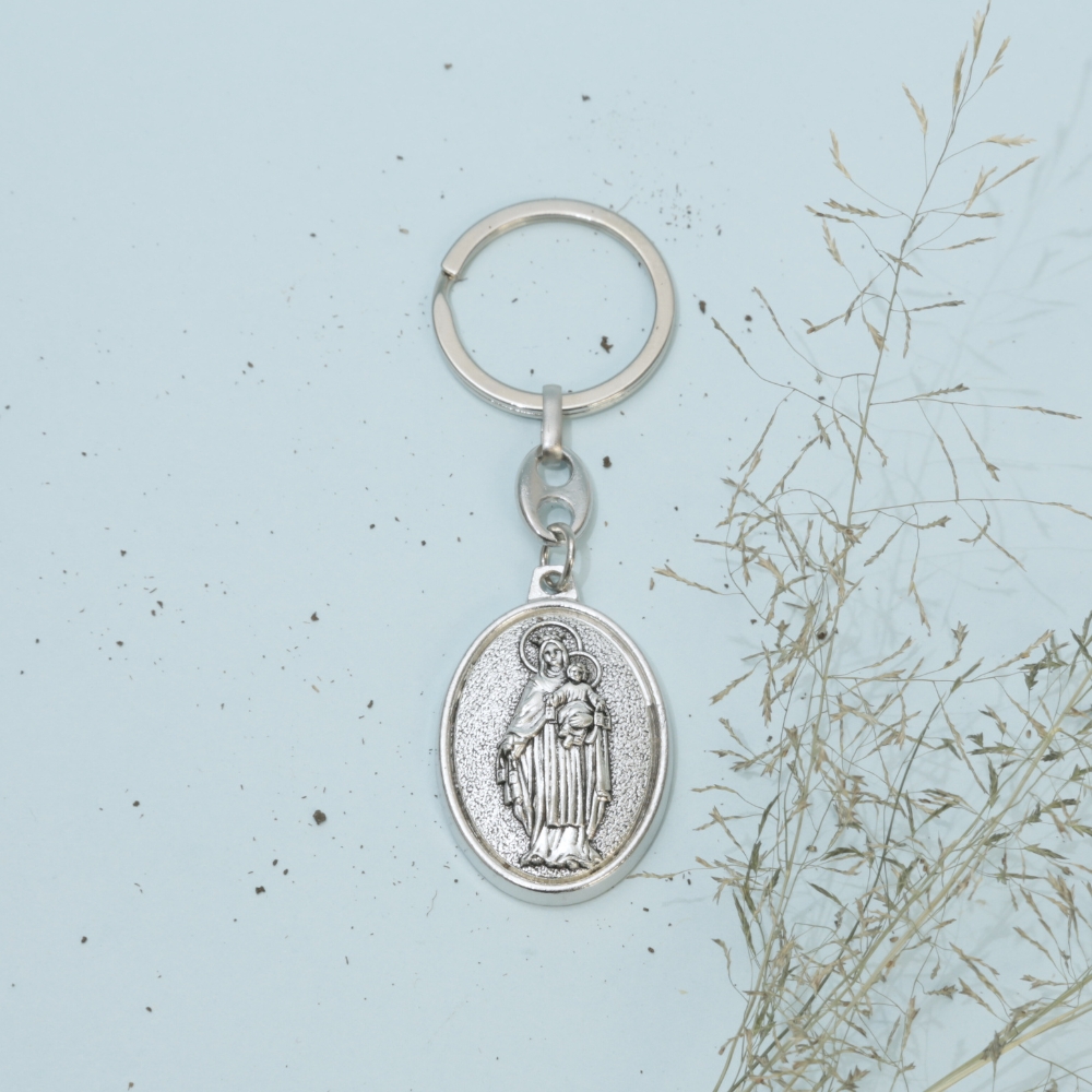 Llavero Metálico Virgen Del Carmen