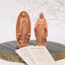 Figura Religiosa en Plástico café 8cm