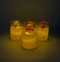 Velas LED Navideñas con Figura 10cm