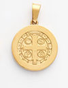 Medalla San Benito en Acero 2,1cm