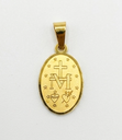 Medalla en Acero Dorada de La Milagrosa 21mm