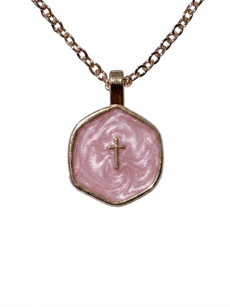Collar de Cruz en  Acero