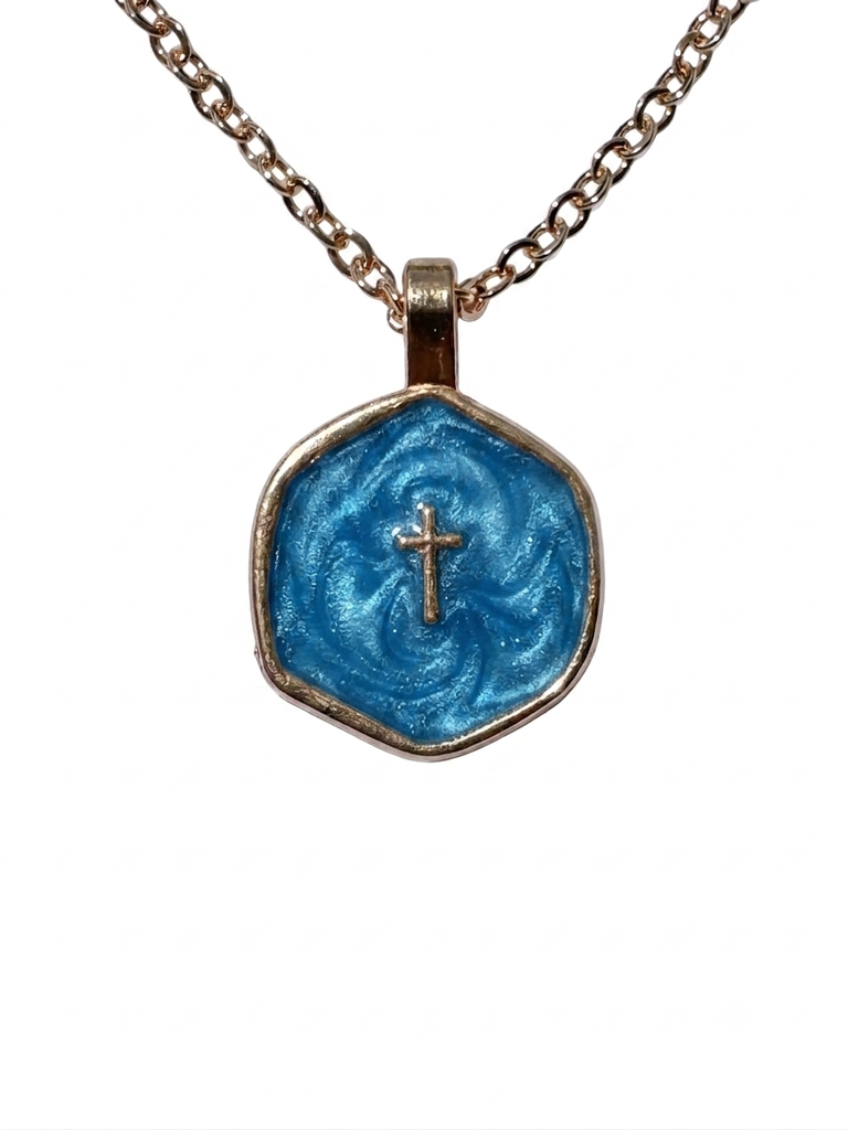 Collar de Cruz en  Acero