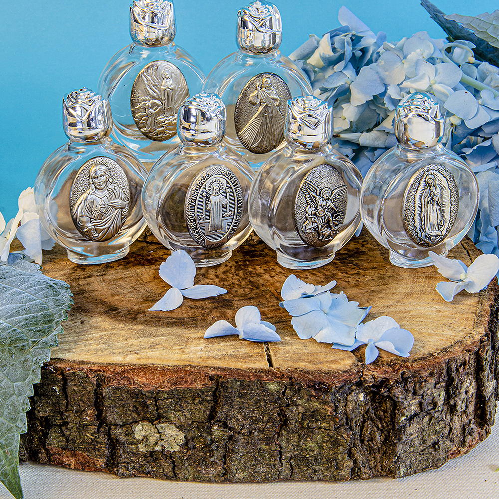 Botella de Vidrio Sacramental Plateada