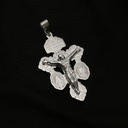 Cruz del Perdón en Acero Plateada 6cm