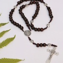 Rosario En Madera San Benito 40cm