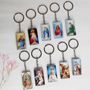 Llavero En Resina Cristal Con Advocaciones