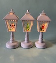Farol de Calle Navideño Blanco 22cm