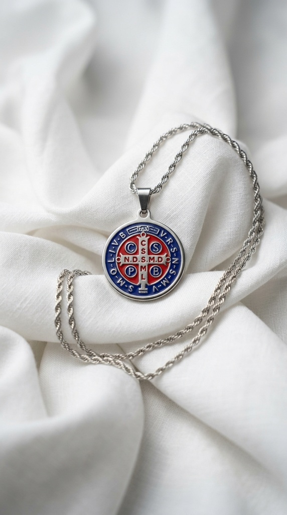 Cadena con Medalla de San Benito 2,5cm