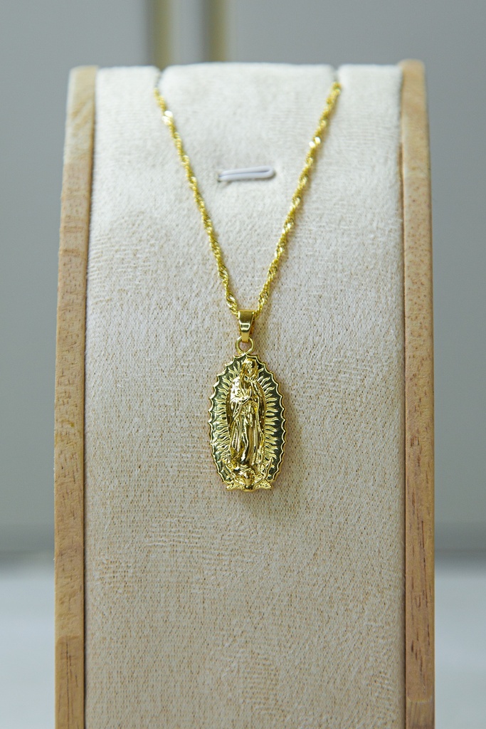 Cadena con Medalla de Guadalupe 3cm