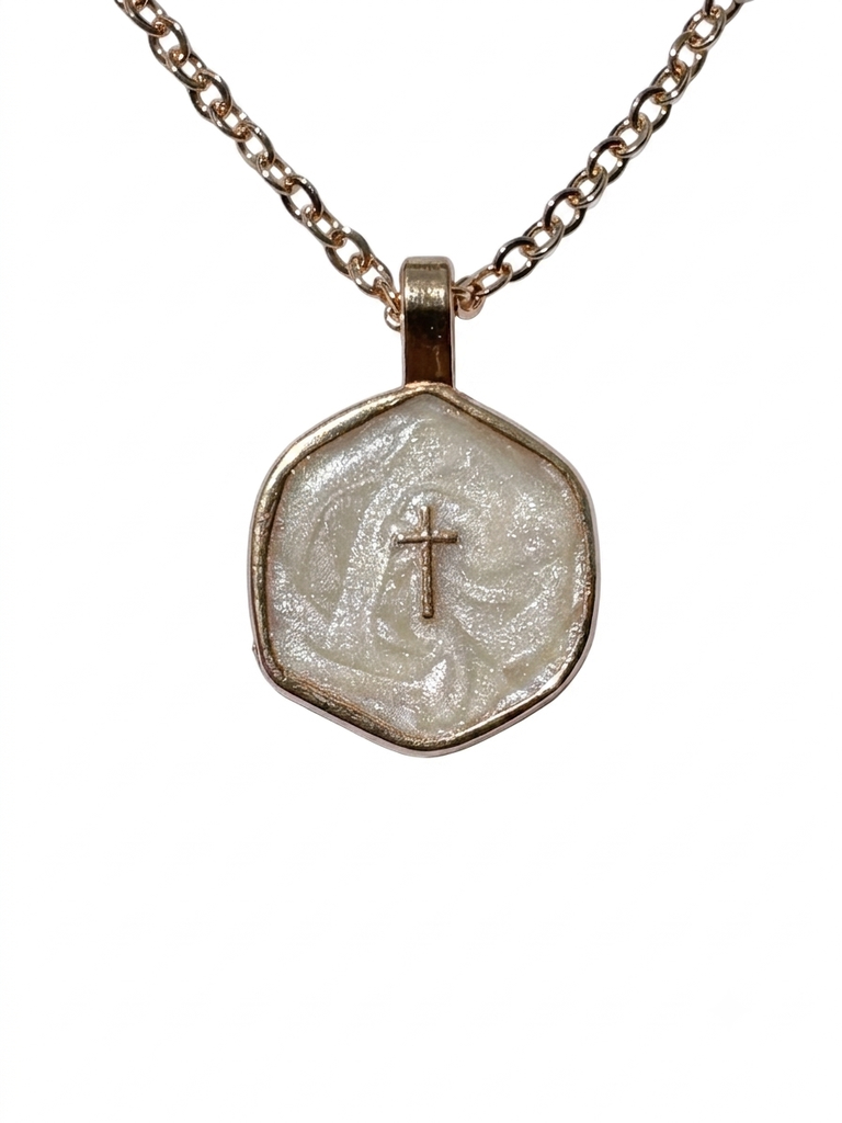 Collar de Cruz en  Acero