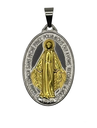 Medalla en Acero de La Milagrosa Bicolor 44mm