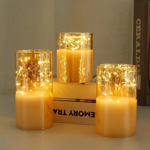 [VE.125.02] Vela Eléctrica Decorativa 12cm