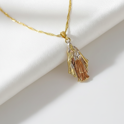 [MD.002] Cadena con Medalla de la Virgen del Carmen  3cm