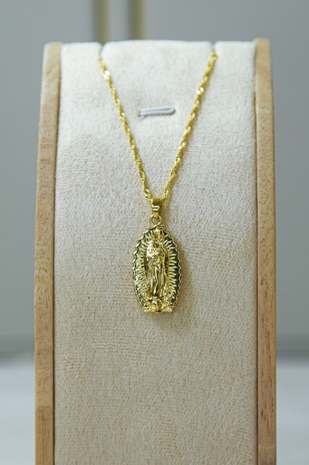 [MD.005] Cadena con Medalla de Guadalupe