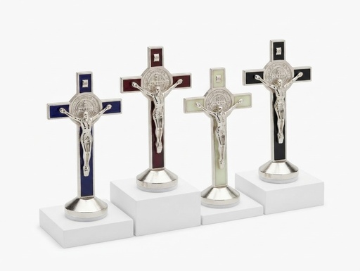 [ES.004] Escultura miniatura de Cruz de San Benito Metálica de 8cm