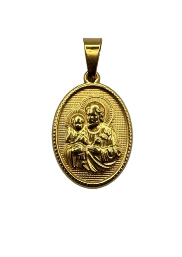 [MD.065] Medalla en Acero de San José 24mm
