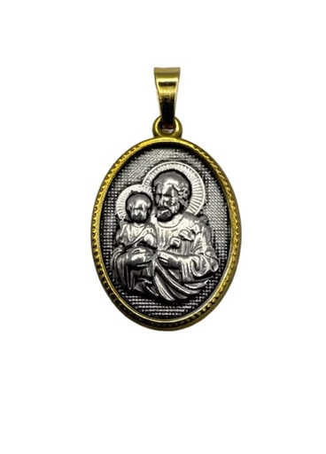 [MD.067] Medalla en Acero de San José 24mm